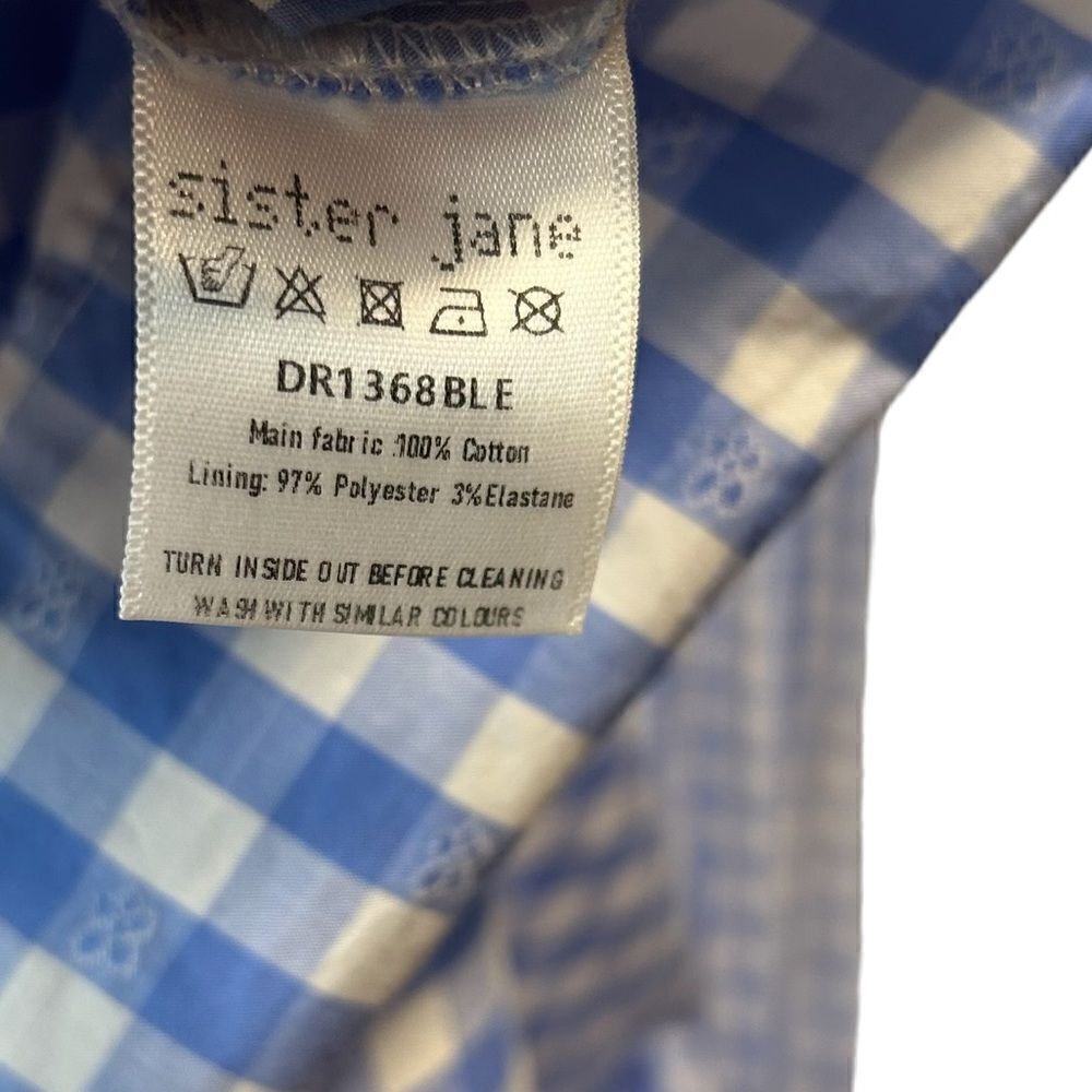 Sister Jane Giggle Plaid Gingham Puff Sleeved midi Dress (collar not included) - Picture 8 of 11